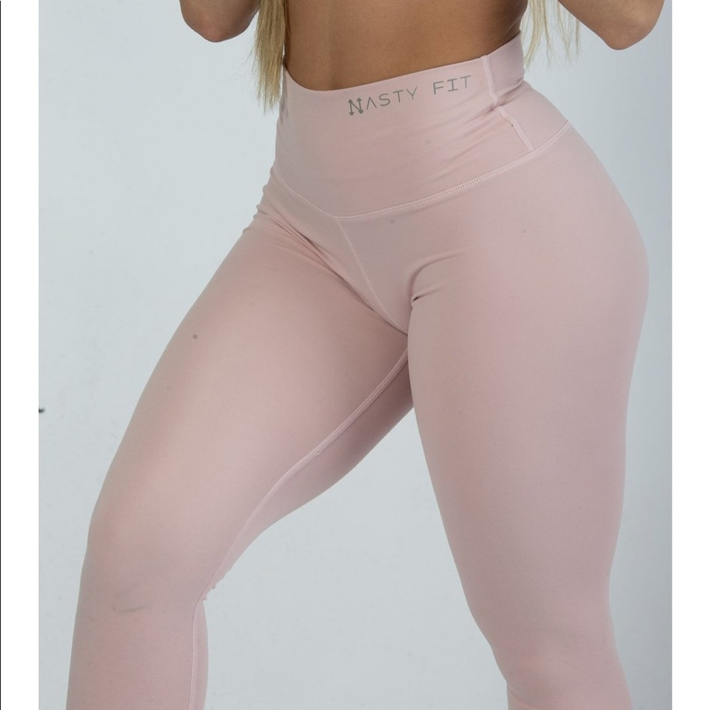 Nasty Fit High Waisted Leggings Baby Pink